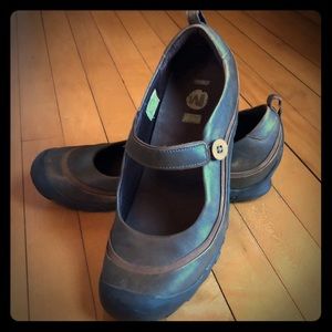 Merrell Plaza Emma shoes, brown leather, sz 11